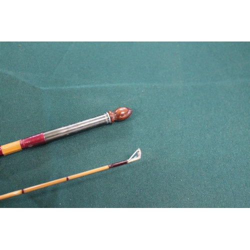 2136 - HARDY FISHING ROD - CC DE FRANCE a modern Hardy split cane rod, 8 1/2ft two piece rod CC De France, ... 