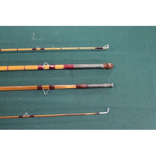 2136 - HARDY FISHING ROD - CC DE FRANCE a modern Hardy split cane rod, 8 1/2ft two piece rod CC De France, ... 