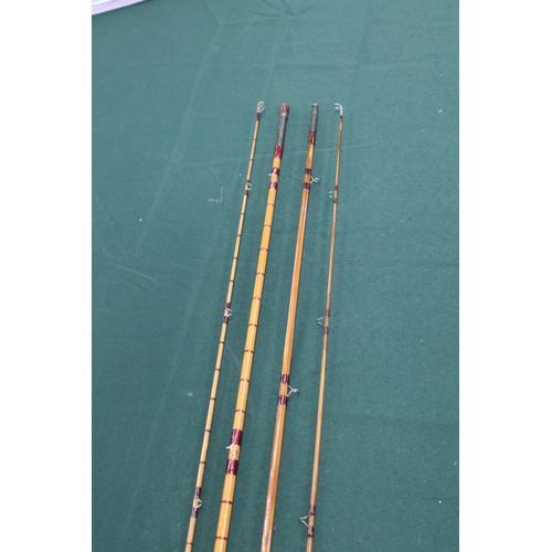 2136 - HARDY FISHING ROD - CC DE FRANCE a modern Hardy split cane rod, 8 1/2ft two piece rod CC De France, ... 