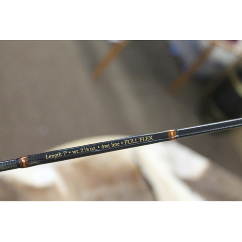 2137 - HARDY FISHING ROD & REEL a Hardy Flyweight 6ft carbon fibre rod, with an attached Hardy Flyweight 2 ... 