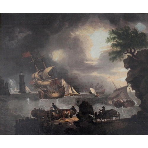 545 - AFTER RICHARD WRIGHT (c.1720-1c.1775) THE FISHERY Oil on canvas 47 x 57.5cm. * This composition, exe... 