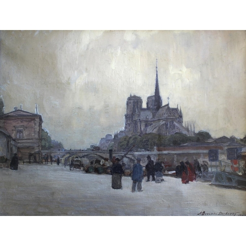 585 - ALEXANDER BROWNLIE DOCHARTY (1862-1940) NOTRE DAME, PARIS Signed and dated 94, oil on canvas 32 x 42... 