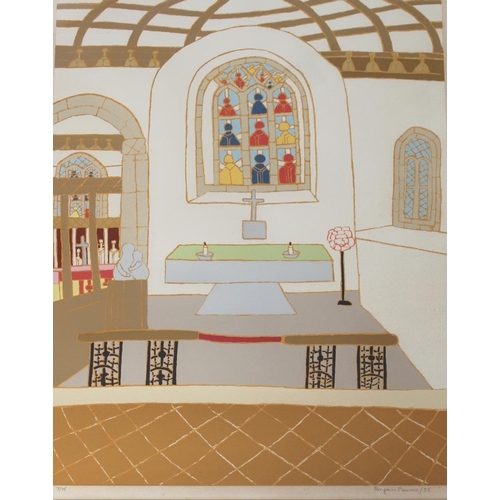 616 - BRYAN PEARCE (1929-2006) THE LADY CHAPEL, ST IVES Screenprint, signed and dated 1985, numbered 7/75... 