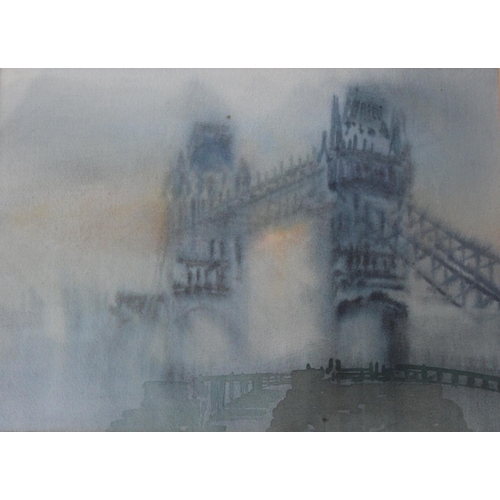 632 - PETER CURRAN (b.1948) WESTMINSTER, EVENING Signed and inscribed Westminster, evening/ 8.20/9.15 Tue... 