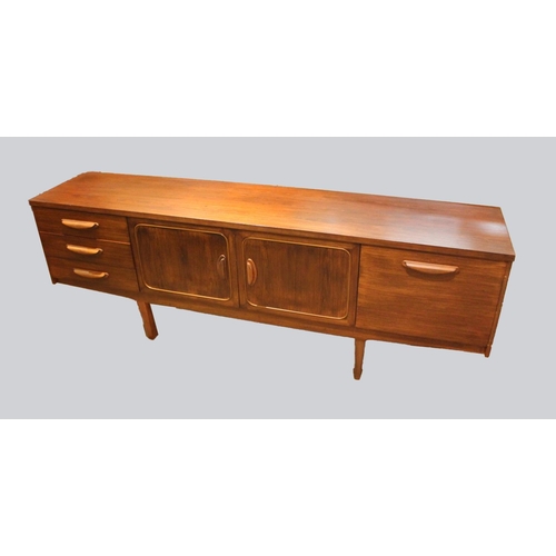 719 - RETRO 'STATEROOM' TEAK SIDEBOARD - STONEHILL FURNITURE a large teak sideboard with a central two doo... 