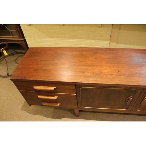 719 - RETRO 'STATEROOM' TEAK SIDEBOARD - STONEHILL FURNITURE a large teak sideboard with a central two doo... 