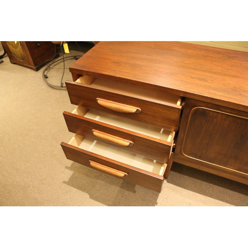 719 - RETRO 'STATEROOM' TEAK SIDEBOARD - STONEHILL FURNITURE a large teak sideboard with a central two doo... 