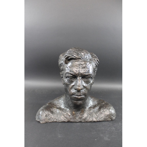 753 - FRANTA BELSKY (1921-2000) - LARGE BRONZE BUST OF CECIL DAY-LEWIS a large bronze shoulder length bust... 