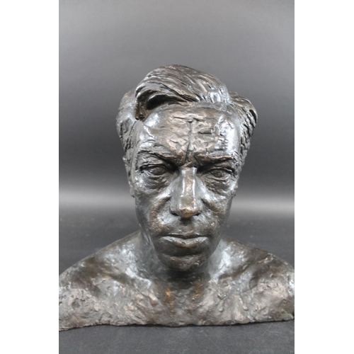 753 - FRANTA BELSKY (1921-2000) - LARGE BRONZE BUST OF CECIL DAY-LEWIS a large bronze shoulder length bust... 