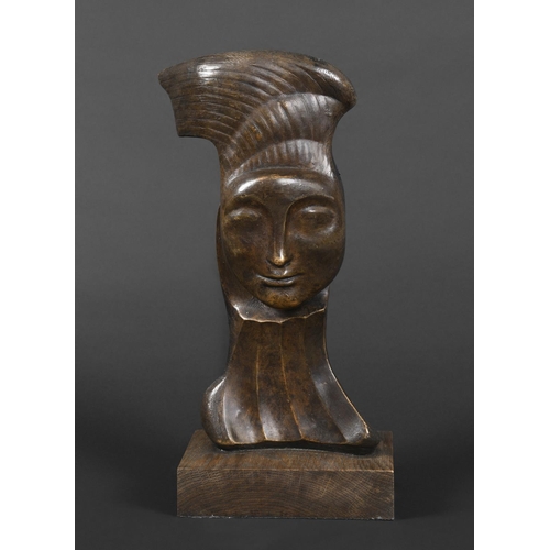 755 - FRANTA BELSKY (1921-2000) - BRONZE AWARD, ADVERT OF THE YEAR a bronze award in the form of a woman, ... 