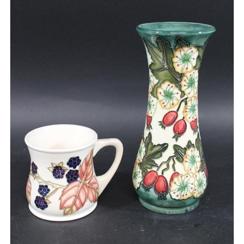 767 - MOORCROFT LIBERTY VASE - HAWTHORN a limited edition Moorcroft vase in the Hawthorn design, No 32 of ... 