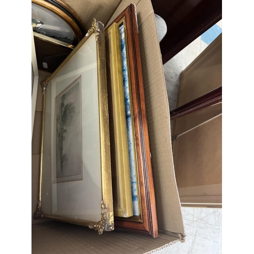 223 - Box of Assorted Pictures and Prints