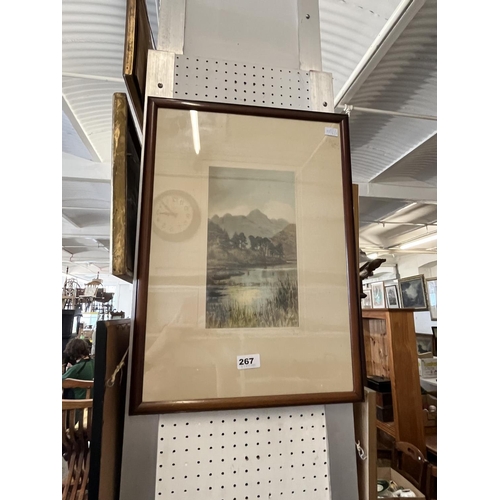 267 - Pair of Signed Framed Photoprints of Bassenthwaite Lake