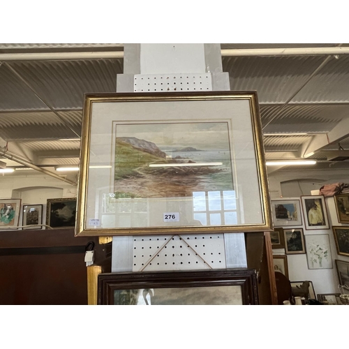 276 - Signed G.H Jenkins, Watercolour Framed Coastal Scene of Devon and Another Watercolour