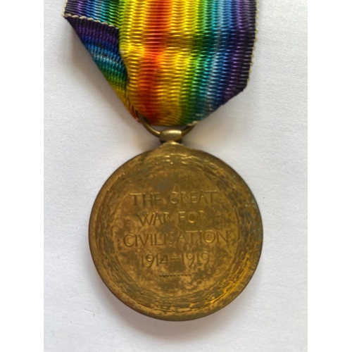 110 - A FIRST WORLD WAR VICTORY MEDAL TO THE ROYAL ARTILLERY. A Victory medal named to 50011 Dvr T. Turner... 