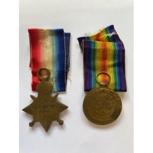 123 - A FIRST WORLD WAR 1914-15 STAR AND VICTORY MEDAL TO THE FIELD ARTILLERY. A Great War 1914-15 Star na... 