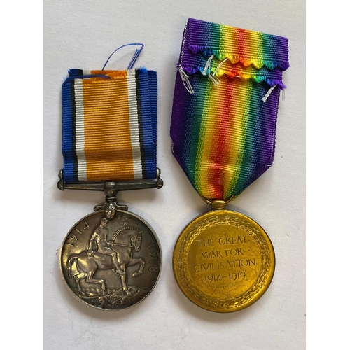 126 - A FIRST WORLD WAR PAIR TO THE ROYAL HIGHLANDERS. A Great War Pair comprising War Medal and Victory M... 