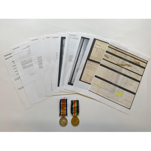 128 - A FIRST WORLD WAR PAIR TO AN OFFICER IN THE LONDON REGIMENT. A Great War pair comprising War Medal a... 