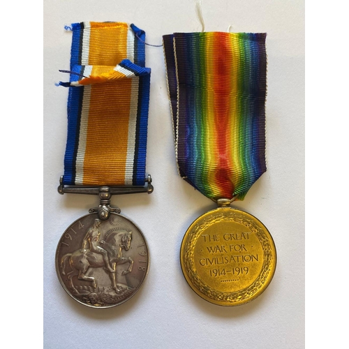 128 - A FIRST WORLD WAR PAIR TO AN OFFICER IN THE LONDON REGIMENT. A Great War pair comprising War Medal a... 