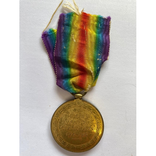 135 - A FIRST WORLD WAR VICTORY MEDAL TO THE WEST RIDING REGIMENT. A Victory Medal named to 4257 Pte J. Ne... 