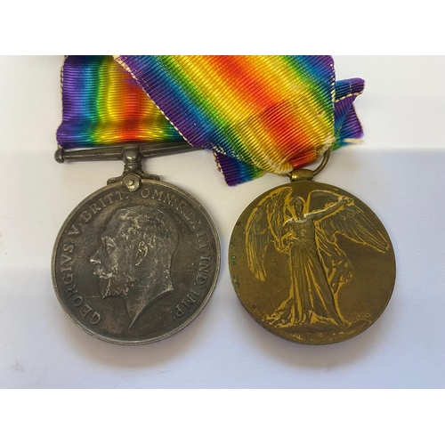 139 - TWO FIRST WORLD WAR PAIRS TO PROBABLE BROTHERS. A Great War Pair comprising War Medal and Victory Me... 