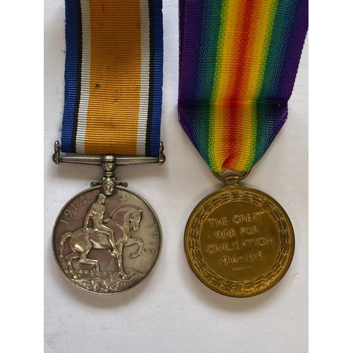 14 - A FIRST WORLD WAR PAIR TO THE ROYAL ARTILLERY. A Great War pair comprising War Medal and Victory Med... 