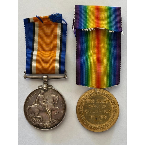 146 - FIRST WORLD WAR MEDALS TO BROTHERS FROM MARYPORT, CUMBERLAND. A War Medal named to 32556 Pte J. Stod... 