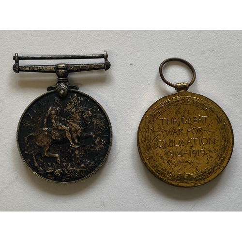 159 - A FIRST WORLD WAR PAIR TO THE LANCASHIRE FUSILIERS. A Great War pair comprising War Medal and Victor... 