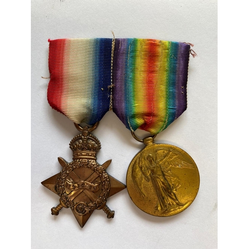 166 - A FIRST WORLD WAR STAR AND VICTORY MEDAL TO THE MANCHESTER REGIMENT. A 1914-15 Star named to 2794 Pt... 