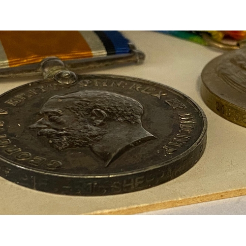 167 - A FIRST WORLD WAR PAIR TO THE MEDICAL CORPS. A Great War pair comprising War Medal and Victory Medal... 