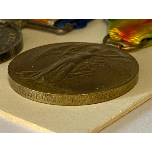 167 - A FIRST WORLD WAR PAIR TO THE MEDICAL CORPS. A Great War pair comprising War Medal and Victory Medal... 