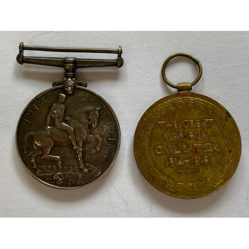 17 - A FIRST WORLD WAR PAIR TO THE ROYAL HIGHLANDERS. A Great War pair comprising War Medal and Victory M... 