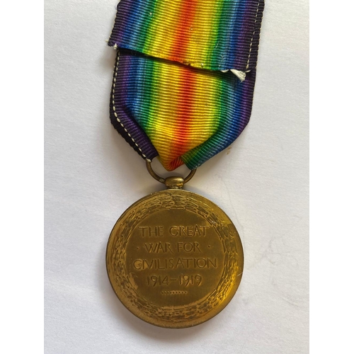 174 - A FIRST WORLD WAR VICTORY MEDAL TO THE SCOTTISH BORDERERS. A Victory Medal named to 34914 Pte D. Tho... 