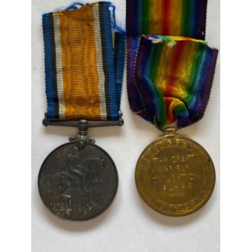 179 - A FIRST WORLD WAR PAIR TO THE ROYAL SCOTS. A Great War Pair comprising War Medal and Victory Medal n... 