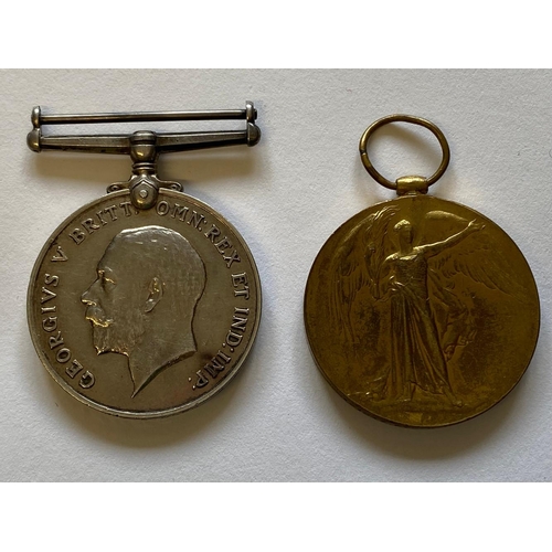 185 - A FIRST WORLD WAR PAIR TO THE SERVICE CORPS. A Great War pair comprising War Medal and Victory Medal... 