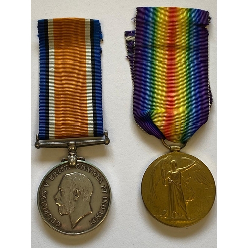 19 - A FIRST WORLD WAR PAIR TO THE LONDON REGIMENT. A Great War pair comprising War Medal and Victory med... 