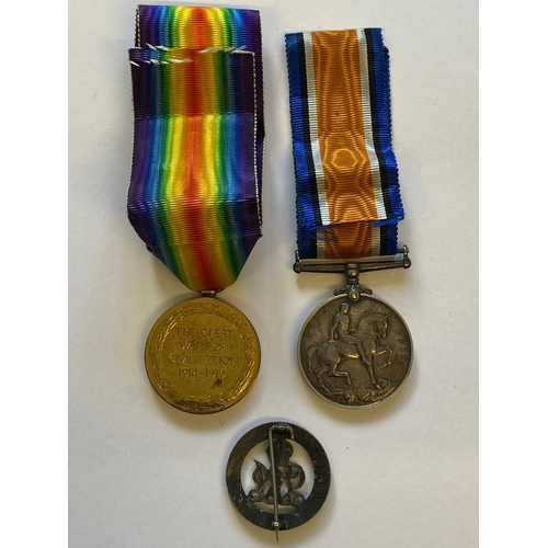 198 - A FIRST WORLD WAR PAIR AND SILVER WAR BADGE TO THE ROYAL BERKSHIRE REGIMENT. A Great War pair compri... 