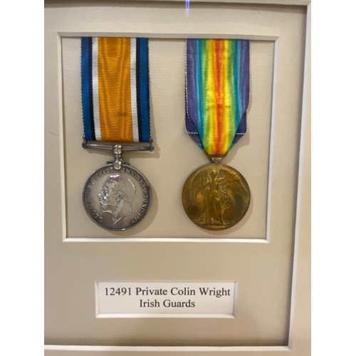 21 - FIRST WORLD WAR PAIRS TO BROTHERS. Two first World War Pairs comprising War Medal and Victory Medal ... 