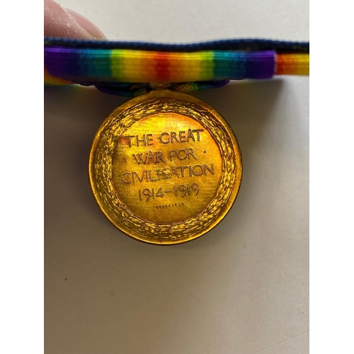 210 - A VICTORY MEDAL TO THE GLOUCESTER REGIMENT. A Great War Victory Medal named to 36549 Pte L.B. Bouet ... 