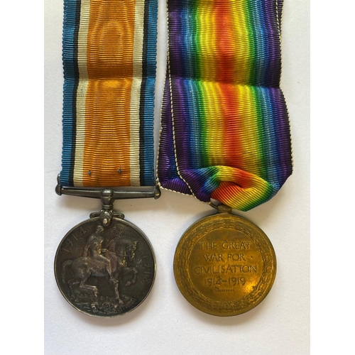 215 - A FIRST WORLD WAR PAIR TO THE LANCASHIRE FUSILIERS. A Great War Pair comprising War Medal and Victor... 