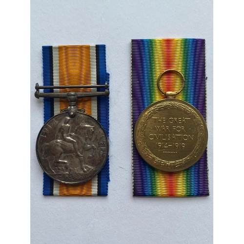 219 - A FIRST WORLD WAR PAIR TO THE MACHINE GUN CORPS. A Great War pair comprising War Medal and Victory M... 