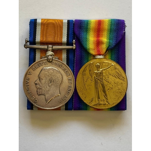 22 - A FIRST WORLD WAR PAIR TO THE EAST SURREY REGIMENT. A Great War pair comprising War Medal and Victor... 