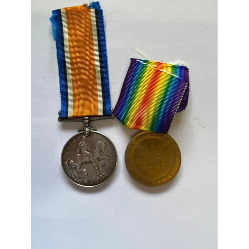 232 - A FIRST WORLD WAR PAIR AND MEMORIAL PLAQUE TO THE NORTHUMBERLAND FUSILIERS. A Great War Pair compris... 