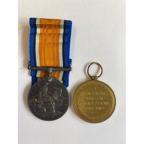 243 - A FIRST WORLD WAR PAIR AND PLAQUE TO THE LIVERPOOL REGIMENT. A Great War pair comprising War Medal a... 