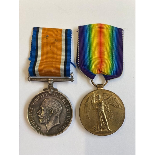 245 - A FIRST WORLD WAR CASUALTY PAIR TO THE KINGS OWN YORKSHIRE LIGHT INFANTRY. A Great War pair comprisi... 