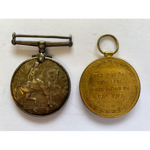 246 - A FIRST WORLD WAR PAIR AND MEMORIAL PLAQUE TO THE LONDON REGIMENT. A Great War pair comprising War M... 