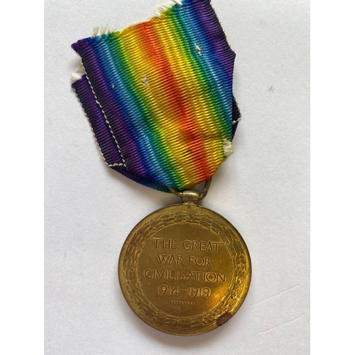 250 - A FIRST WORLD WAR MEMORIAL PLAQUE AND VICTORY MEDAL TO THE LONDON REGIMENT. A Great War Victory Meda... 