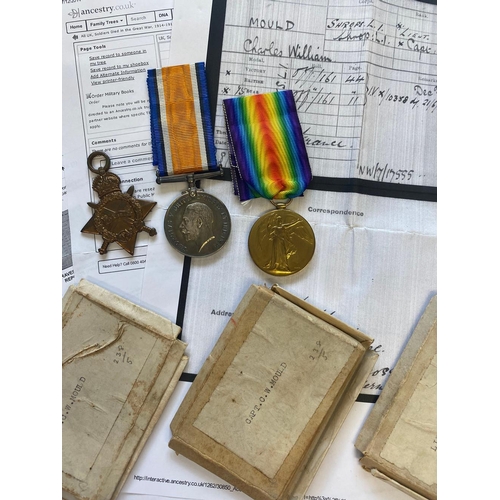 253 - A FIRST WORLD WAR CASUALTY TRIO TO AN OFFICER IN THE SHROPSHIRE LIGHT INFANTRY. A Great War Trio com... 