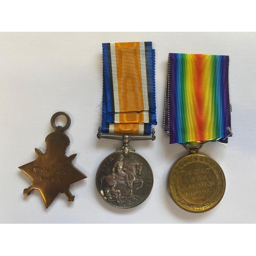 253 - A FIRST WORLD WAR CASUALTY TRIO TO AN OFFICER IN THE SHROPSHIRE LIGHT INFANTRY. A Great War Trio com... 