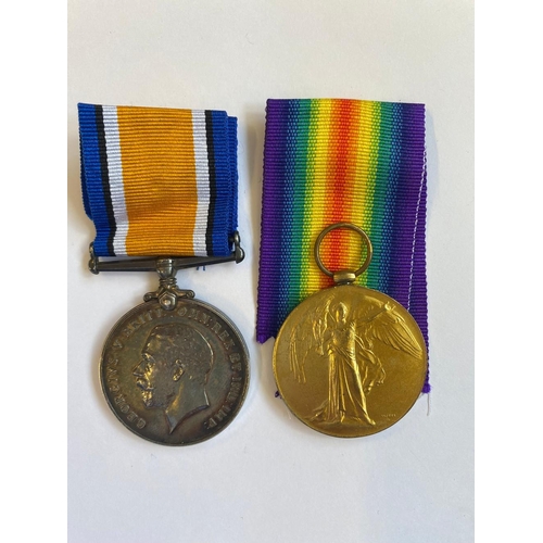 261 - A FIRST WORLD WAR CASUALTY PAIR TO THE LONDON REGIMENT. A Great War pair comprising War Medal and Vi... 